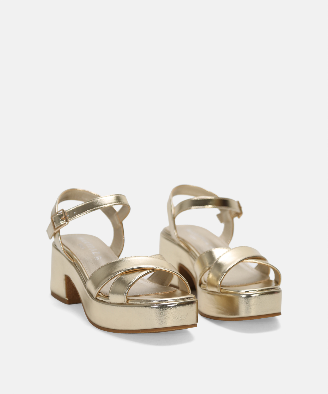 Sand&aacute;lia plataforma tiras cruzadas image number null